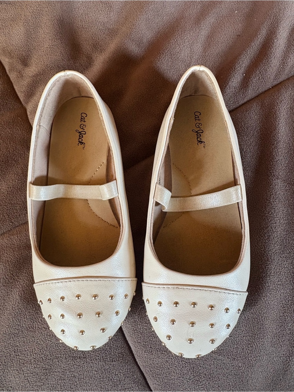 Cat & Jack Studded Mary Jane Flats in Light Pink